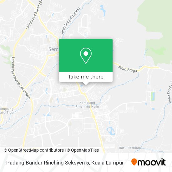 Padang Bandar Rinching Seksyen 5 map
