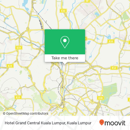 Hotel Grand Central Kuala Lumpur map