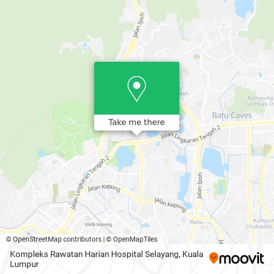 Kompleks Rawatan Harian Hospital Selayang map
