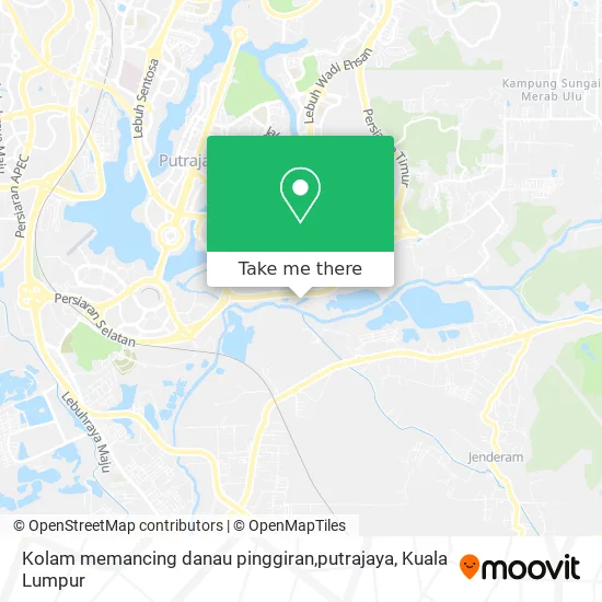 Peta Kolam memancing danau pinggiran,putrajaya