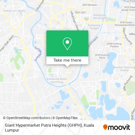 Peta Giant Hypermarket Putra Heights (GHPH)