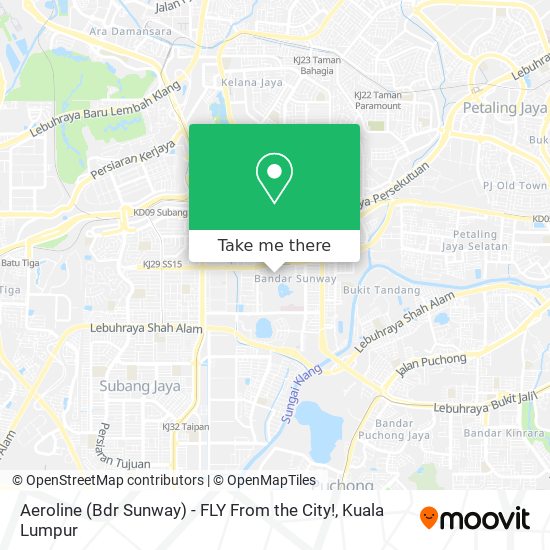 Aeroline (Bdr Sunway) - FLY From the City! map