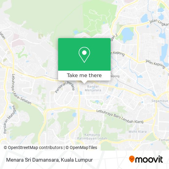 Menara Sri Damansara map