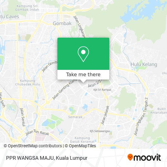 PPR WANGSA MAJU map