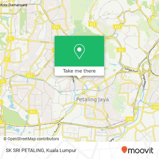 SK SRI PETALING map