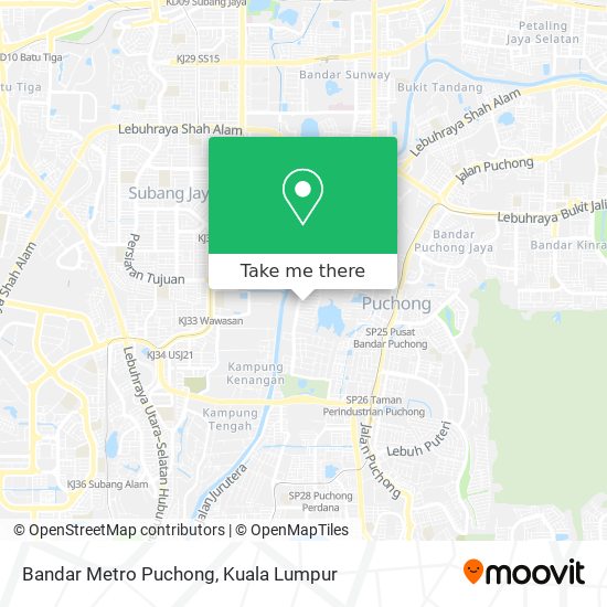 Bandar Metro Puchong map