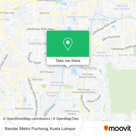 Bandar Metro Puchong map