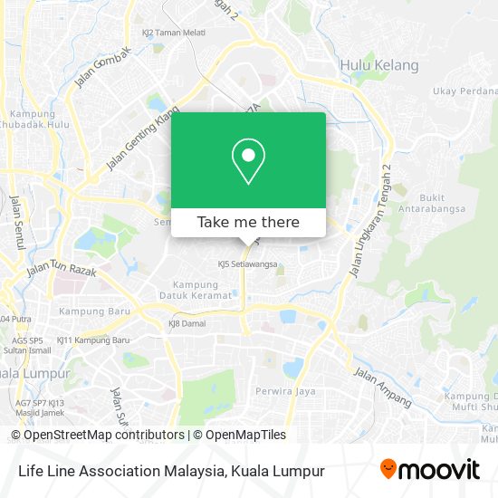Life Line Association Malaysia map