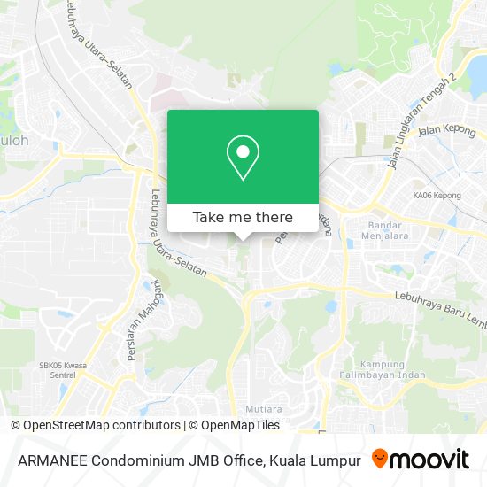 ARMANEE Condominium JMB Office map