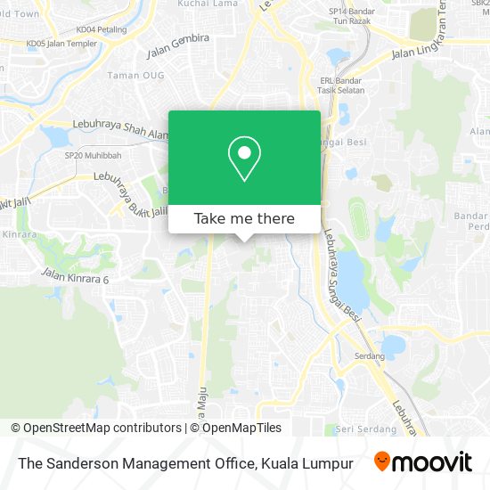 The Sanderson Management Office map
