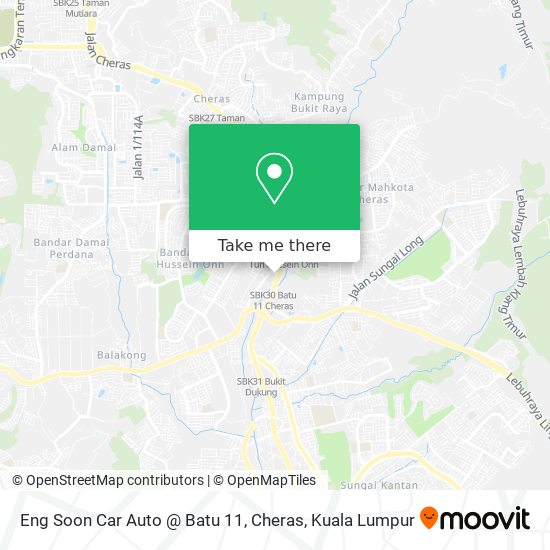 Eng Soon Car Auto @ Batu 11, Cheras map