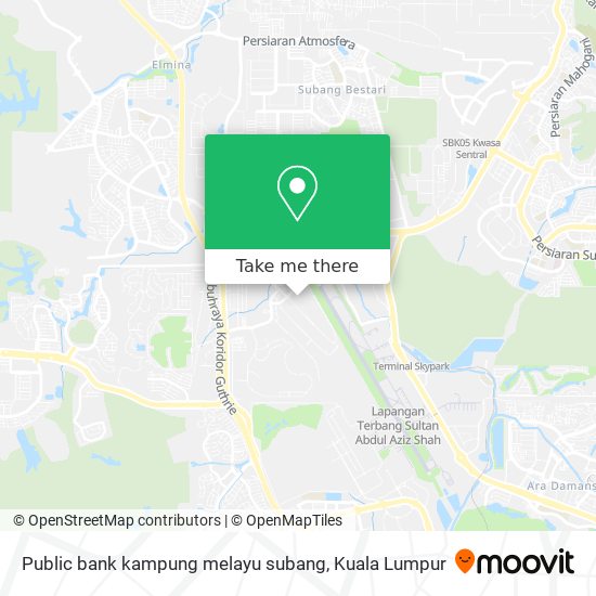 Public bank kampung melayu subang map