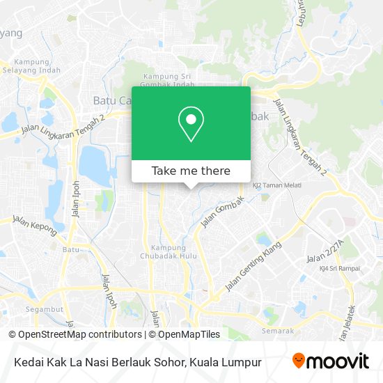 Kedai Kak La Nasi Berlauk Sohor map