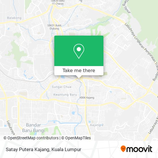 Satay Putera Kajang map