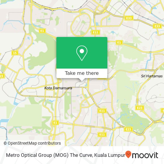 Metro Optical Group (MOG) The Curve map