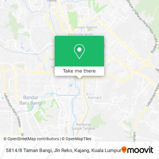Peta 5814 / 8 Taman Bangi, Jln Reko, Kajang