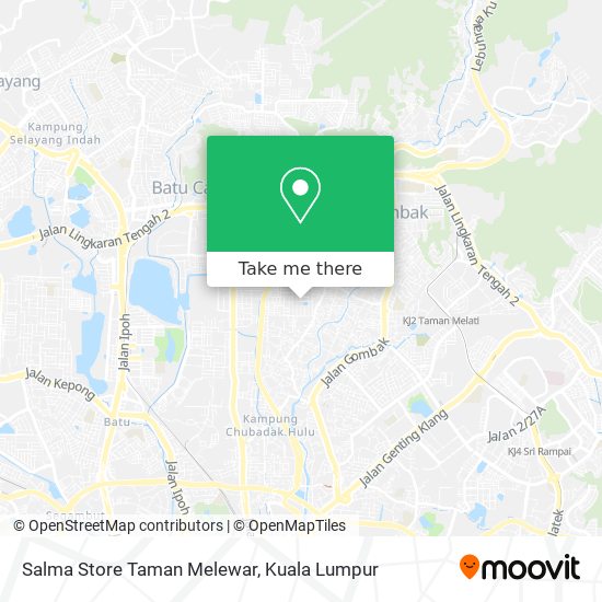 Salma Store Taman Melewar map