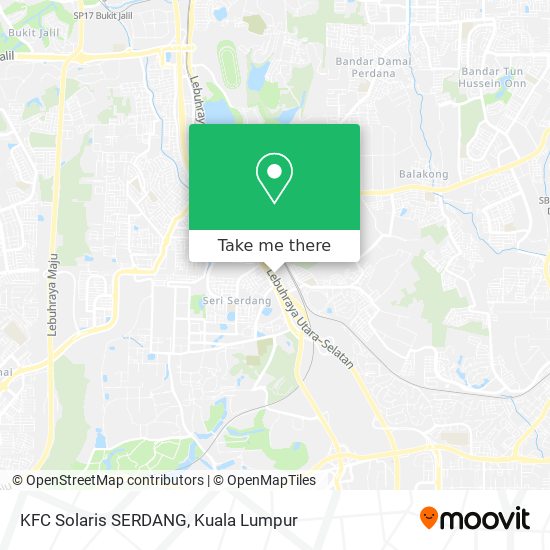 KFC Solaris SERDANG map