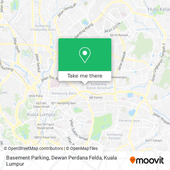 Peta Basement Parking, Dewan Perdana Felda