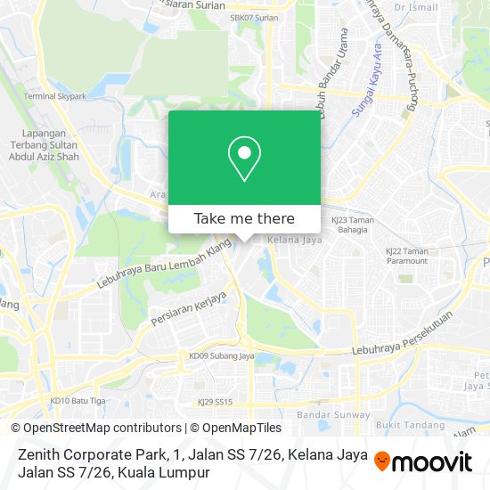 Zenith Corporate Park, 1, Jalan SS 7 / 26, Kelana Jaya Jalan SS 7 / 26 map