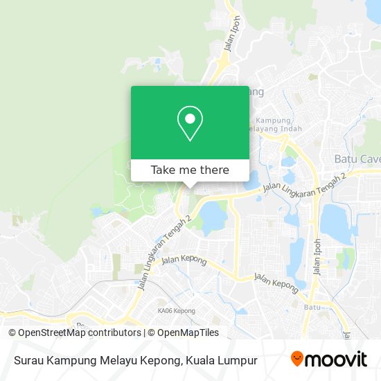 Surau Kampung Melayu Kepong map