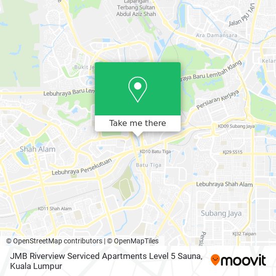 JMB Riverview Serviced Apartments Level 5 Sauna map