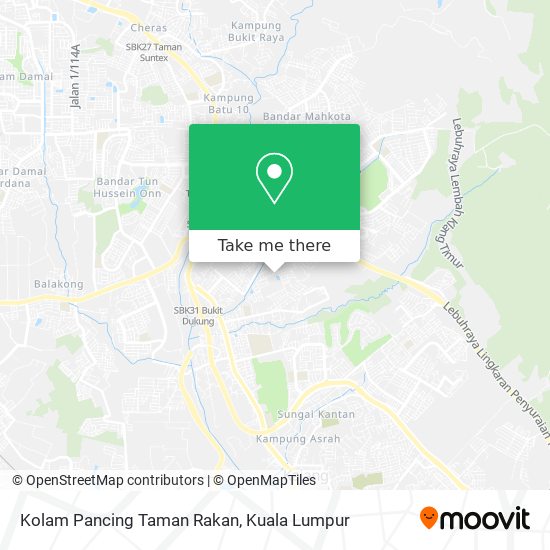 Peta Kolam Pancing Taman Rakan