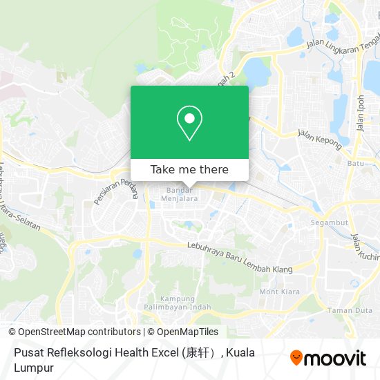 Peta Pusat Refleksologi Health Excel
