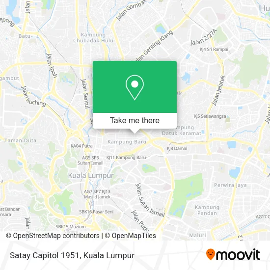 Satay Capitol 1951 map