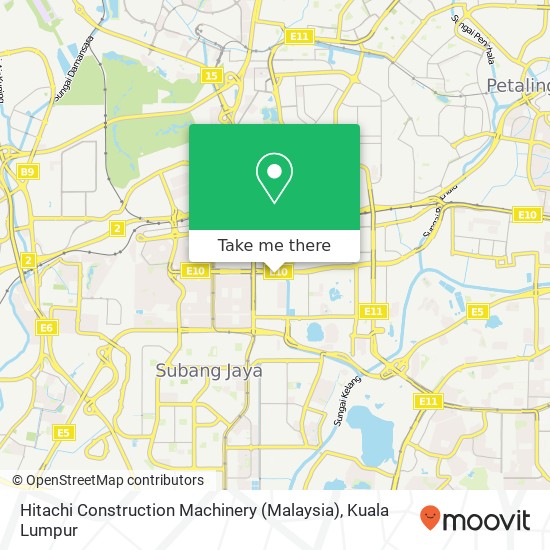 Peta Hitachi Construction Machinery (Malaysia)