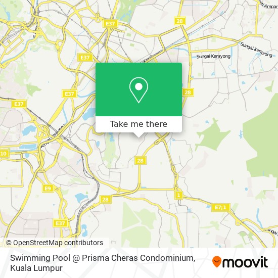 Swimming Pool @ Prisma Cheras Condominium map