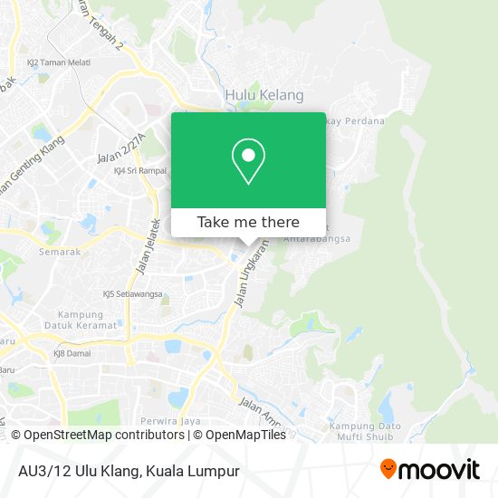 AU3/12 Ulu Klang map
