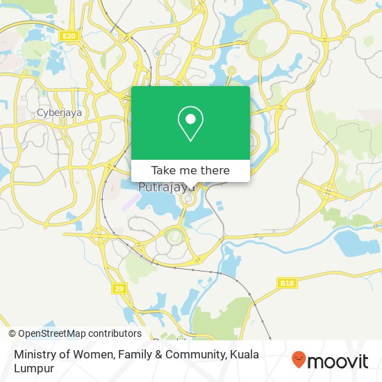 Ministry of Women, Family & Community map