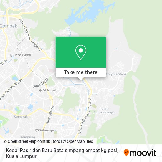 Kedai Pasir dan Batu Bata simpang empat kg pasi map