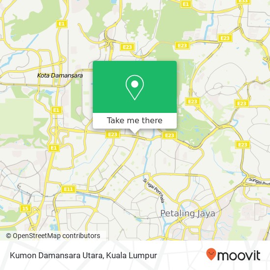 Peta Kumon Damansara Utara