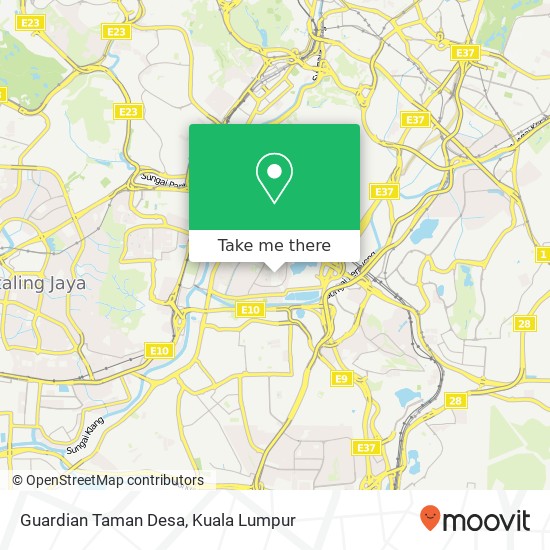 Guardian Taman Desa map