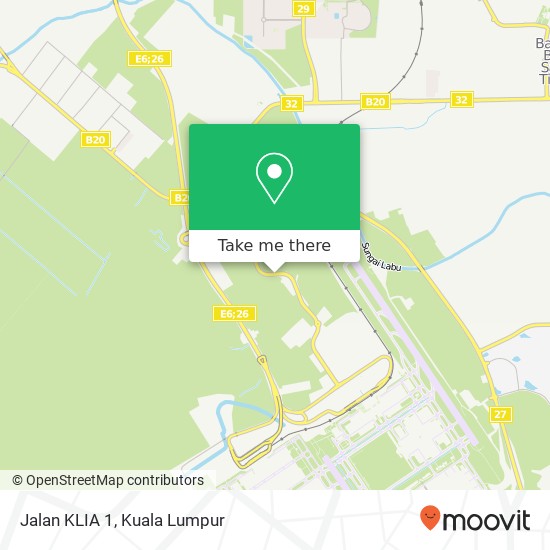 Jalan KLIA 1 map