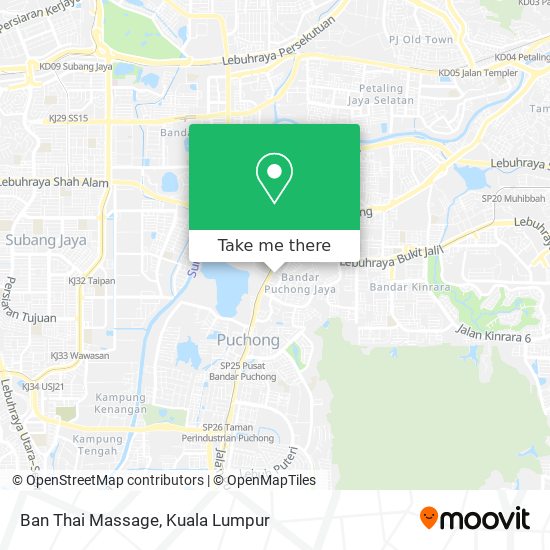 Ban Thai Massage map