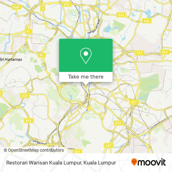 Restoran Warisan Kuala Lumpur map