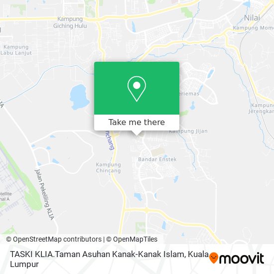 TASKI KLIA.Taman Asuhan Kanak-Kanak Islam map