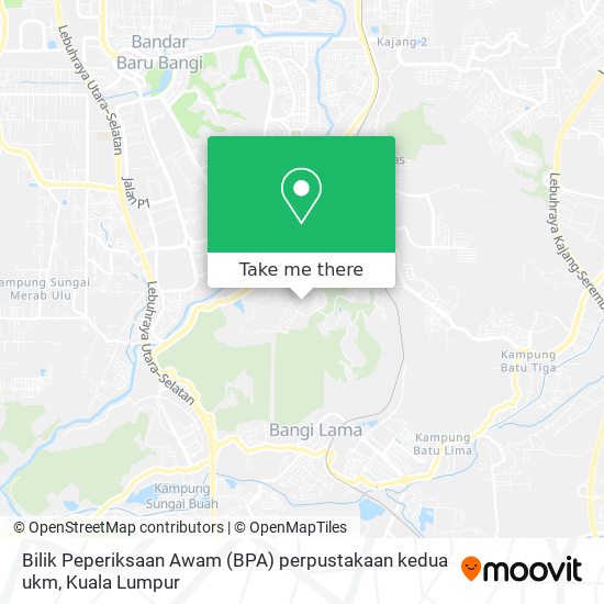 Bilik Peperiksaan Awam (BPA) perpustakaan kedua ukm map