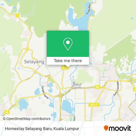 Peta Homestay Selayang Baru