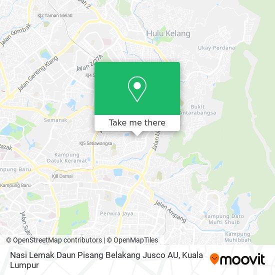 Nasi Lemak Daun Pisang Belakang Jusco AU map