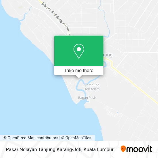 Pasar Nelayan Tanjung Karang-Jeti map