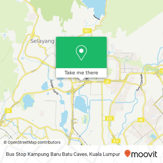 Bus Stop Kampung Baru Batu Caves map