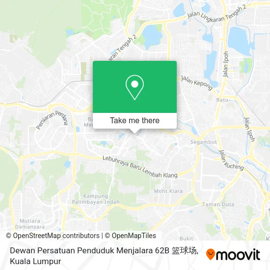 Peta Dewan Persatuan Penduduk Menjalara 62B 篮球场