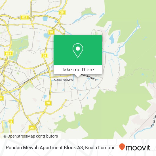 Peta Pandan Mewah Apartment Block A3