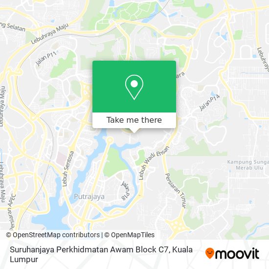 Peta Suruhanjaya Perkhidmatan Awam Block C7