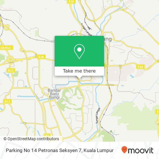 Parking No 14 Petronas Seksyen 7 map