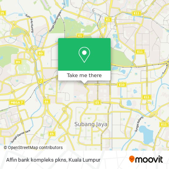 Affin bank kompleks pkns map